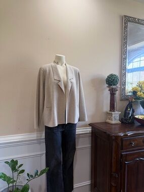 Eileen Fisher Open Front Wool Cardigan